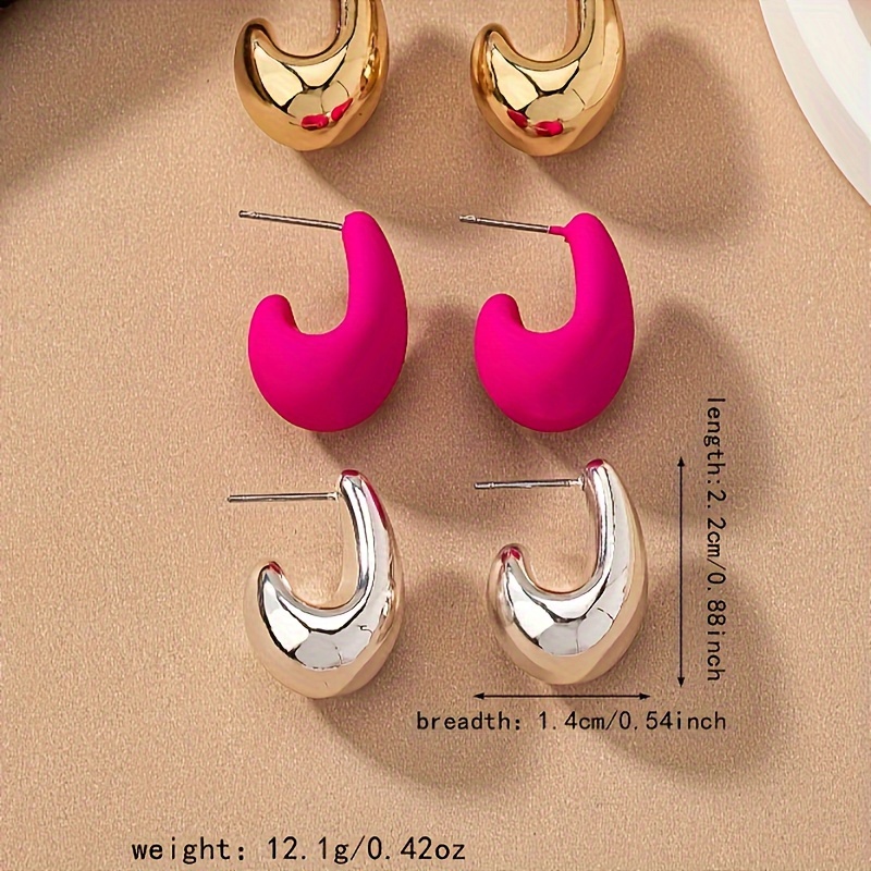 Stylish Teardrop Stud Earrings for Versatile Party Look